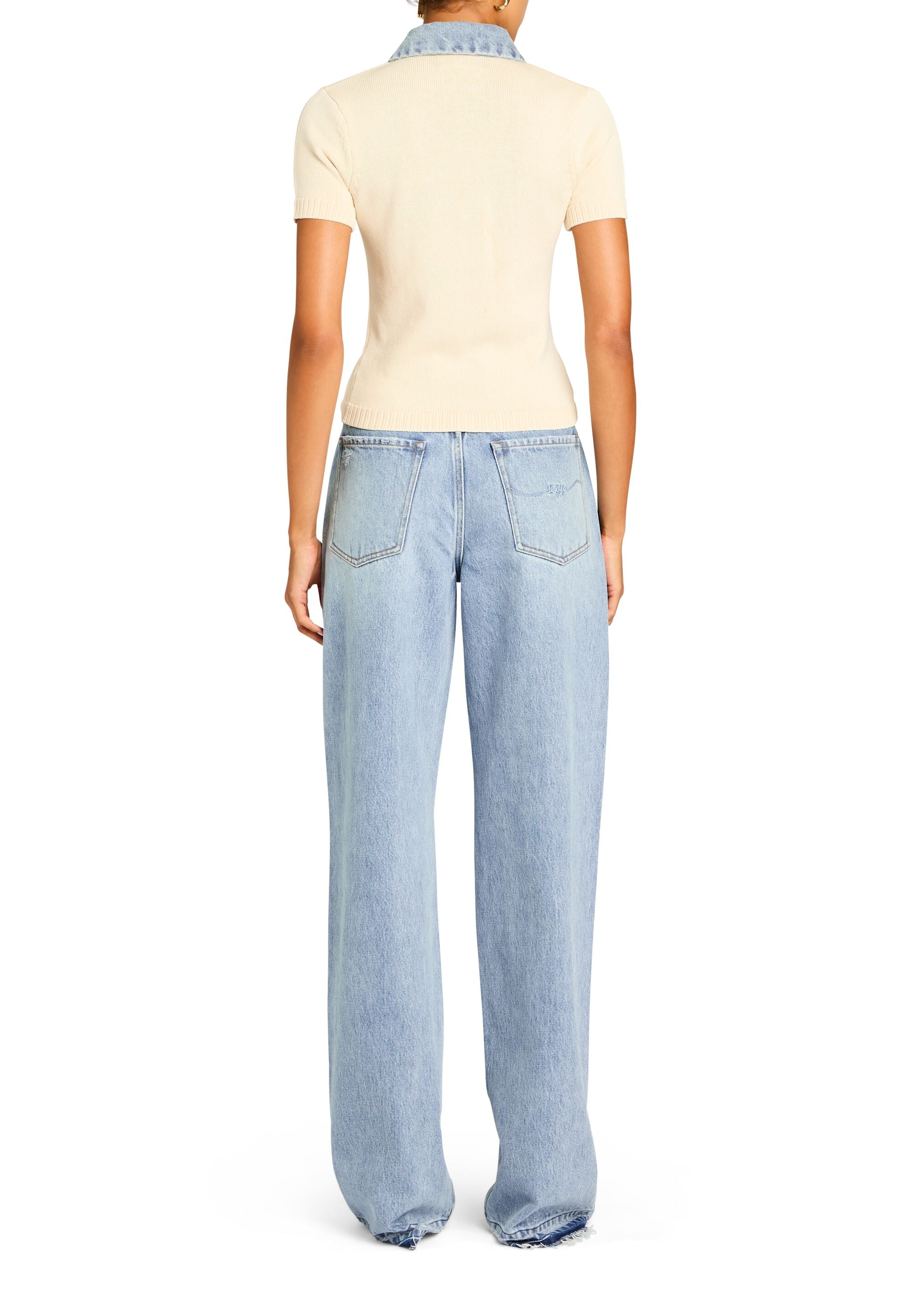 トップス MELT THE LADY collared knit tops melt the lady collared knit tops Polo shirt