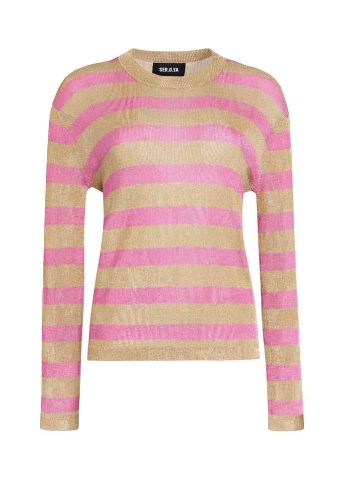 Hana Metallic Knit Top