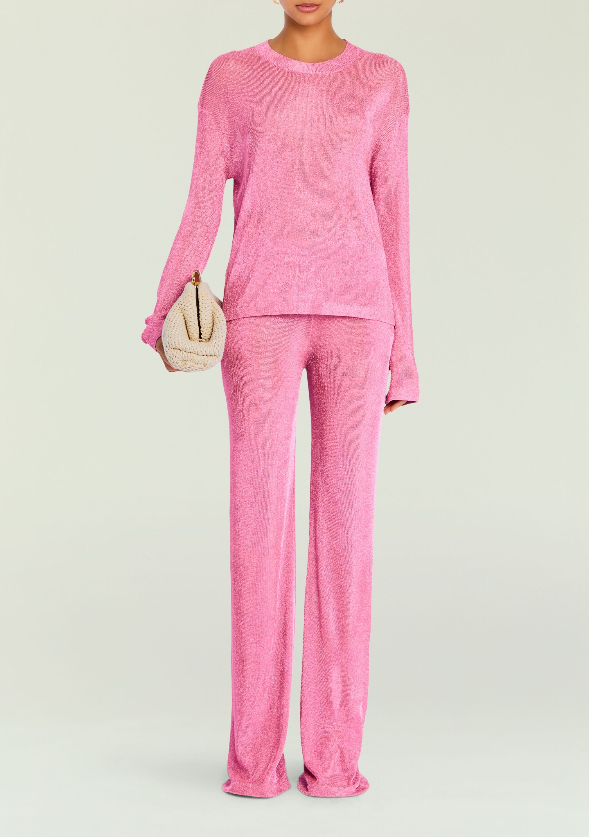 Sheldon Metallic Knit Pant – SEROYA