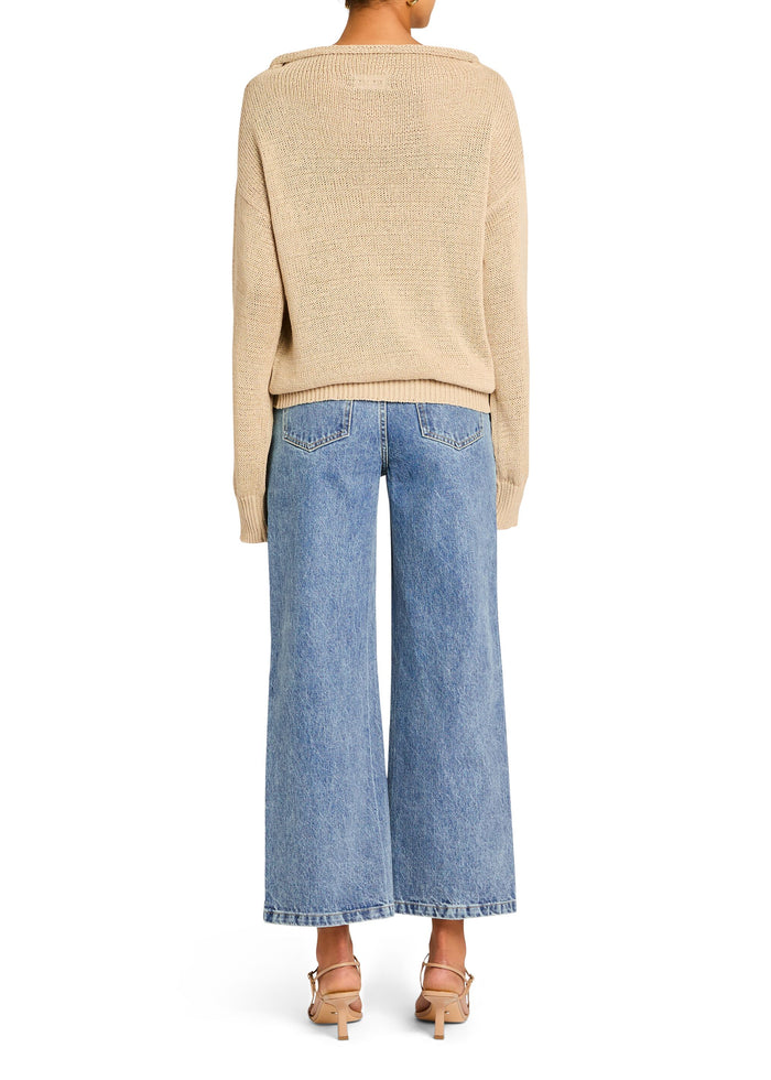 Kirt Wide Leg Cropped Jean
