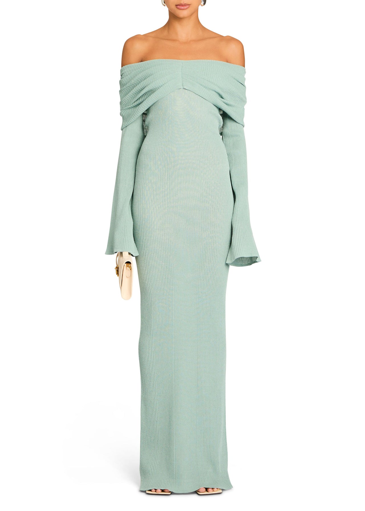 xenia wood green dress Xenia Ribbed Dress - / Forest Green- SizeS