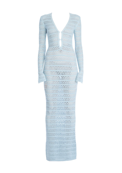 Lilith Knit Crochet Maxi Dress – SER.O.YA