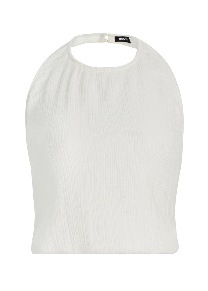 Yen Gauze Halter Top