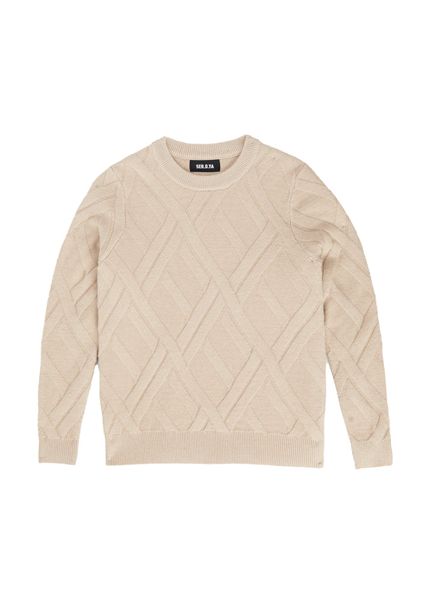 Joseph Grid Cable Sweater