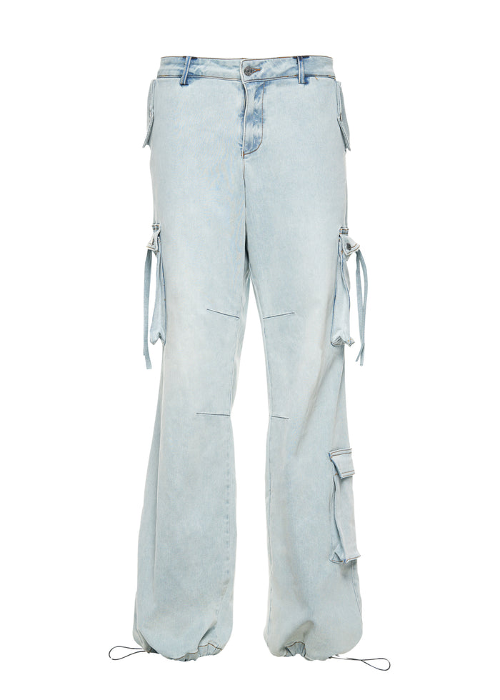 Samira Low Rise Cargo Jean