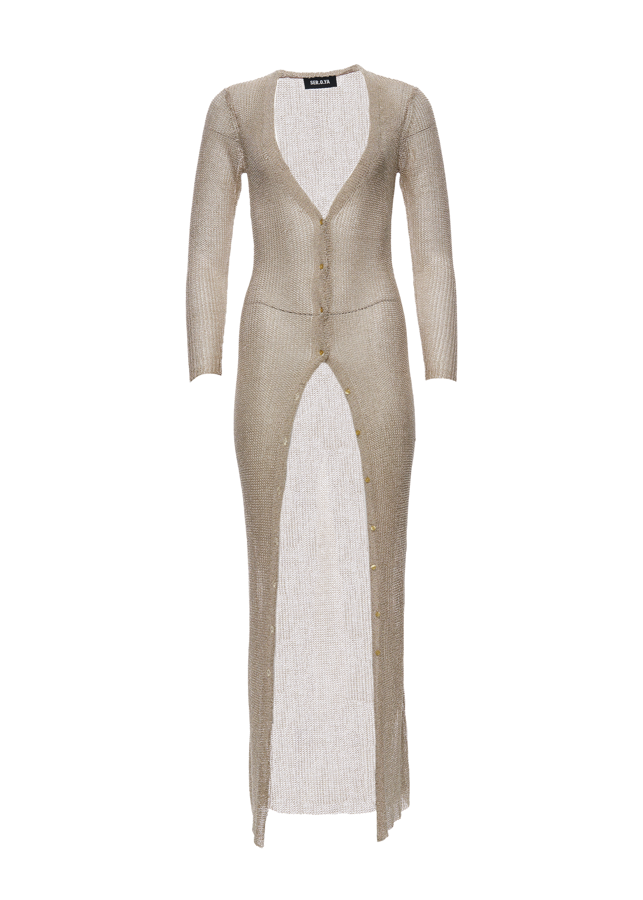 metallic cardigan dress SorelleUK Metallic Silver Cardigan Dress (with