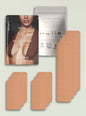 The weekender travel shape tape kit with model on the left and stacked beige pre cut strips on the right thumbnail image 1 of 1