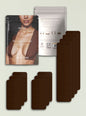 NOOD Weekender travel shape tape packaging featuring a model in a brown top and a resealable pouch with pre-cut strips thumbnail image 1 of 1