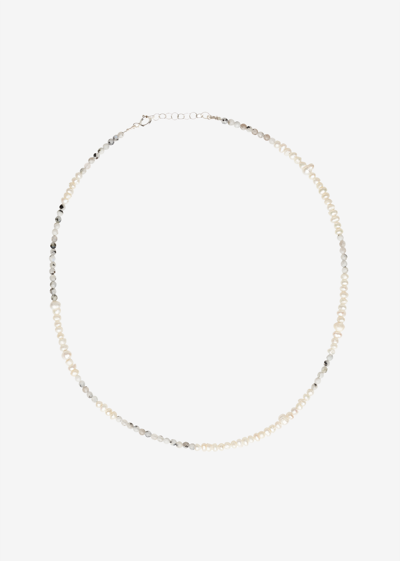 Small Grey Multi Pearl Necklace