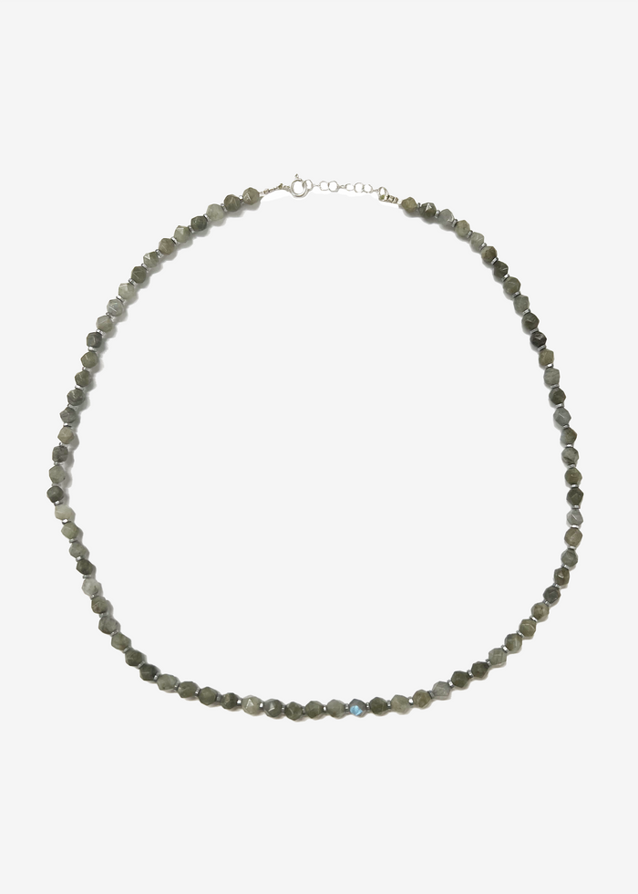 Grey Beaded Necklace