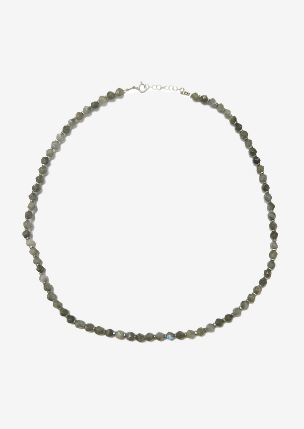 Grey Beaded Necklace