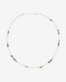White Multi Beaded Necklace