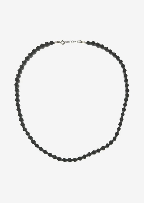 Black Beaded Necklace