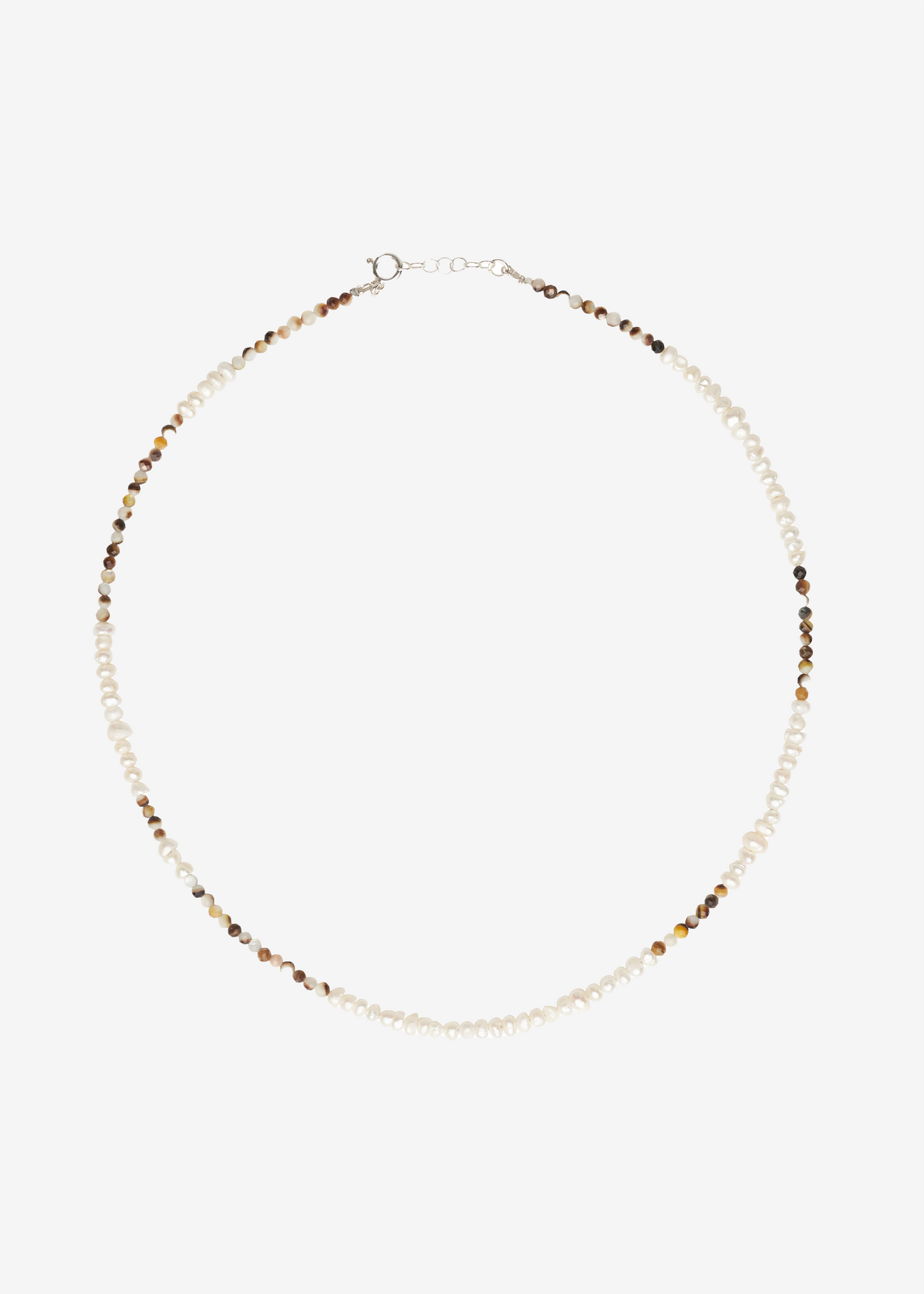 Small Brown Multi Pearl Necklace