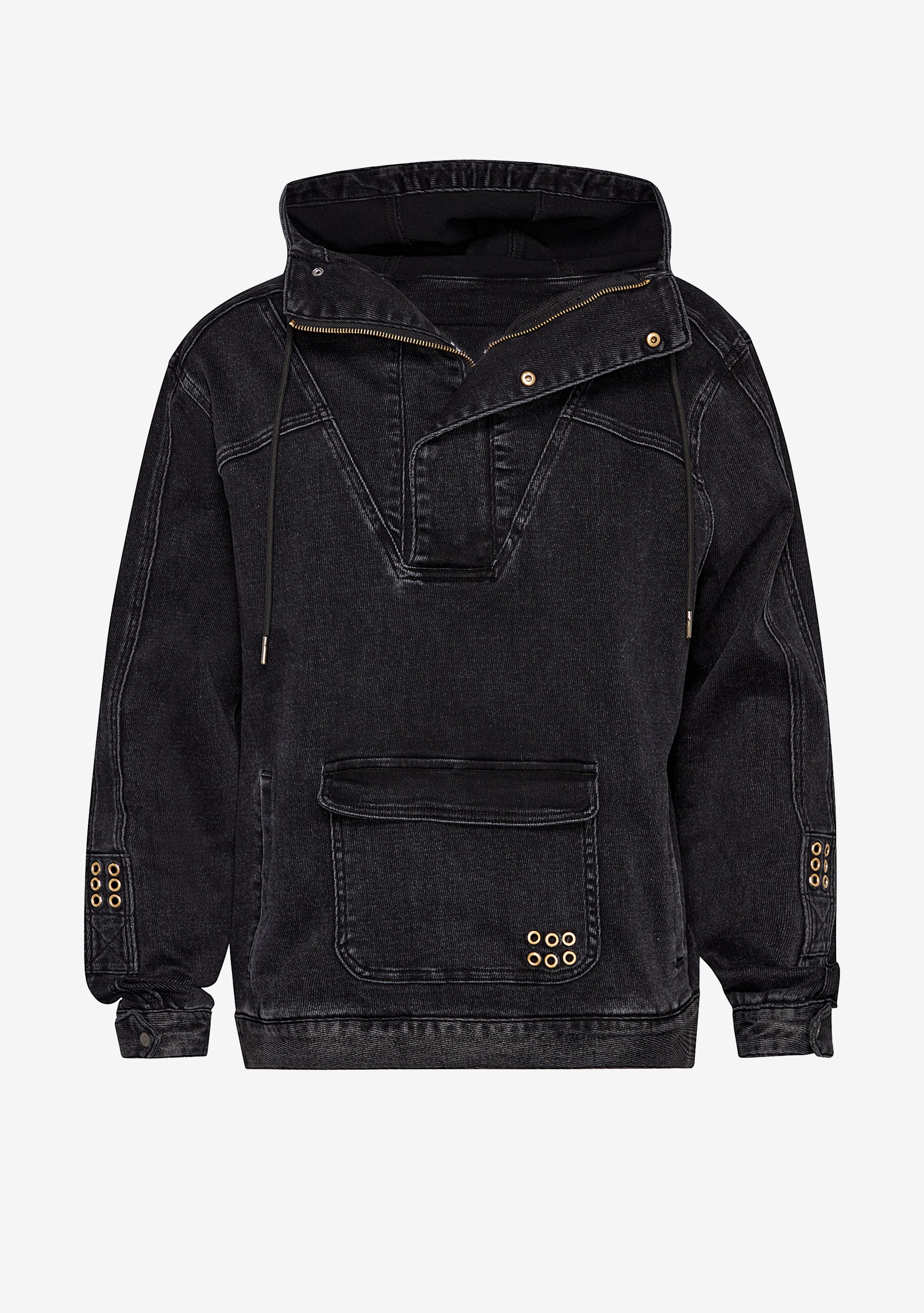 H BEAUTY&YOUTH DENIM CPO JACKET S ブラック H BEAUTY&YOUTH UNITED ARROWS（エイチビューティーアンドユース