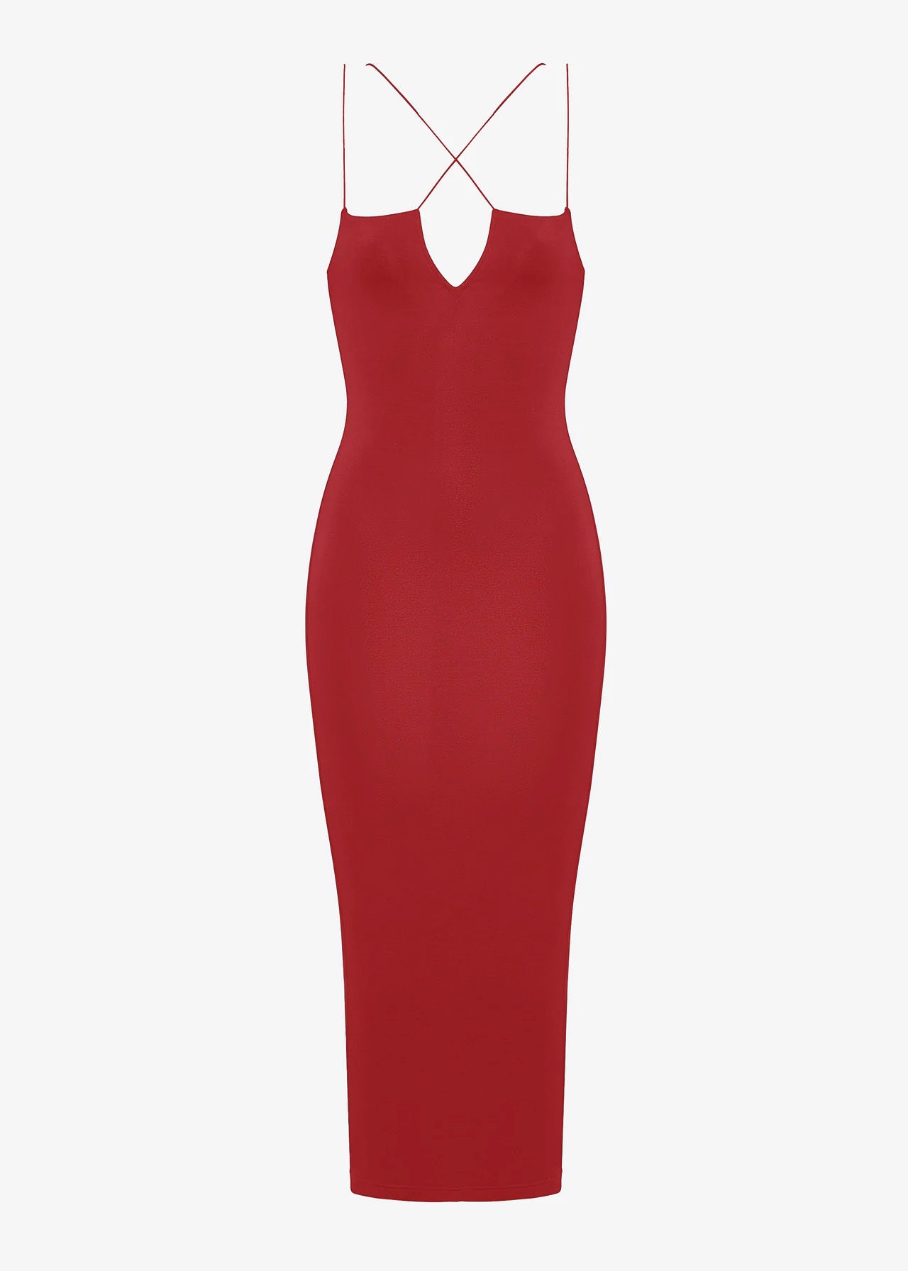 red strappy bodycon dress ZARA WOMAN NWT SS21 RED STRAPPY CUT OUT Bodycon DRESS Large 9878/189