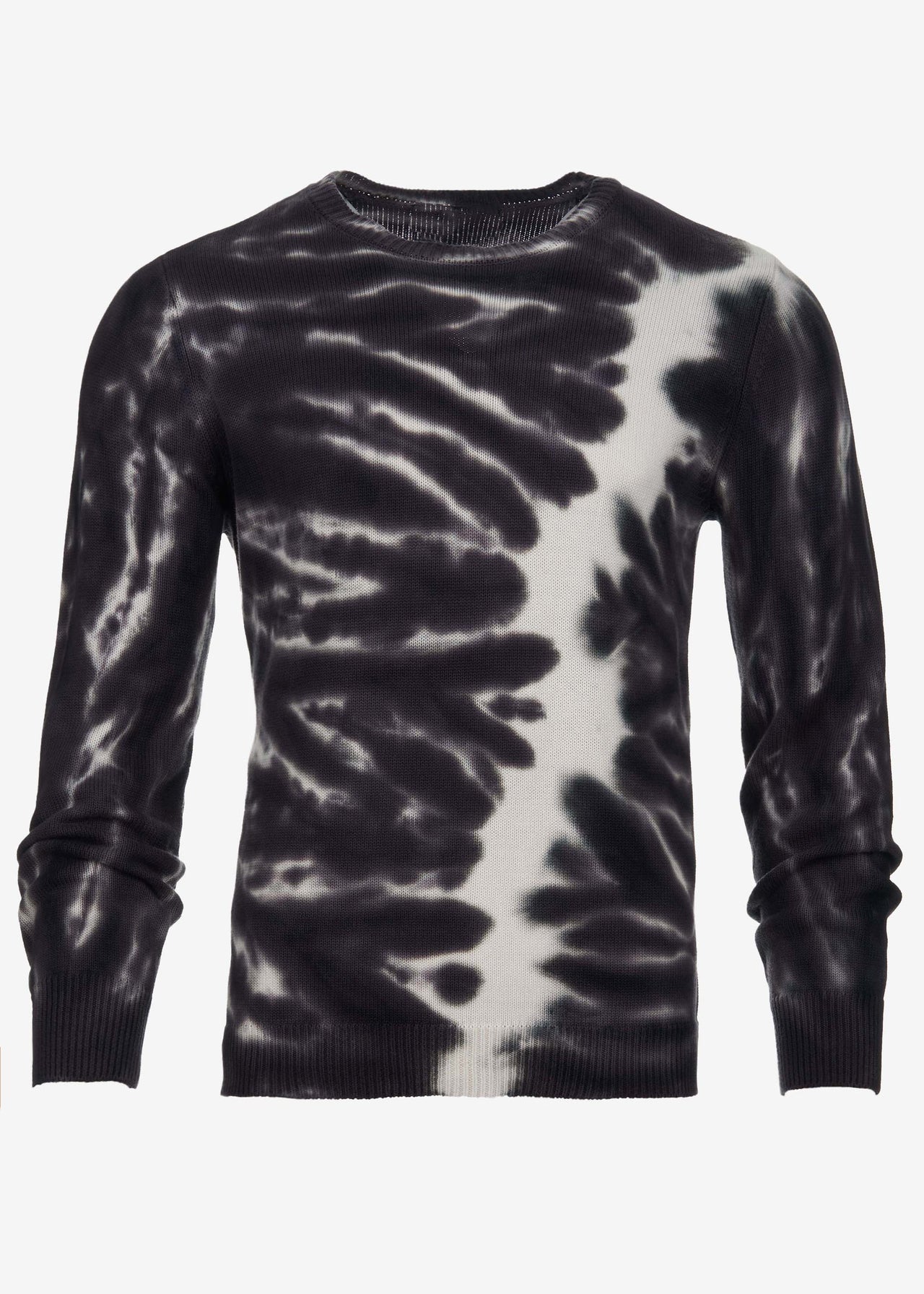 Black sweater tie online dye