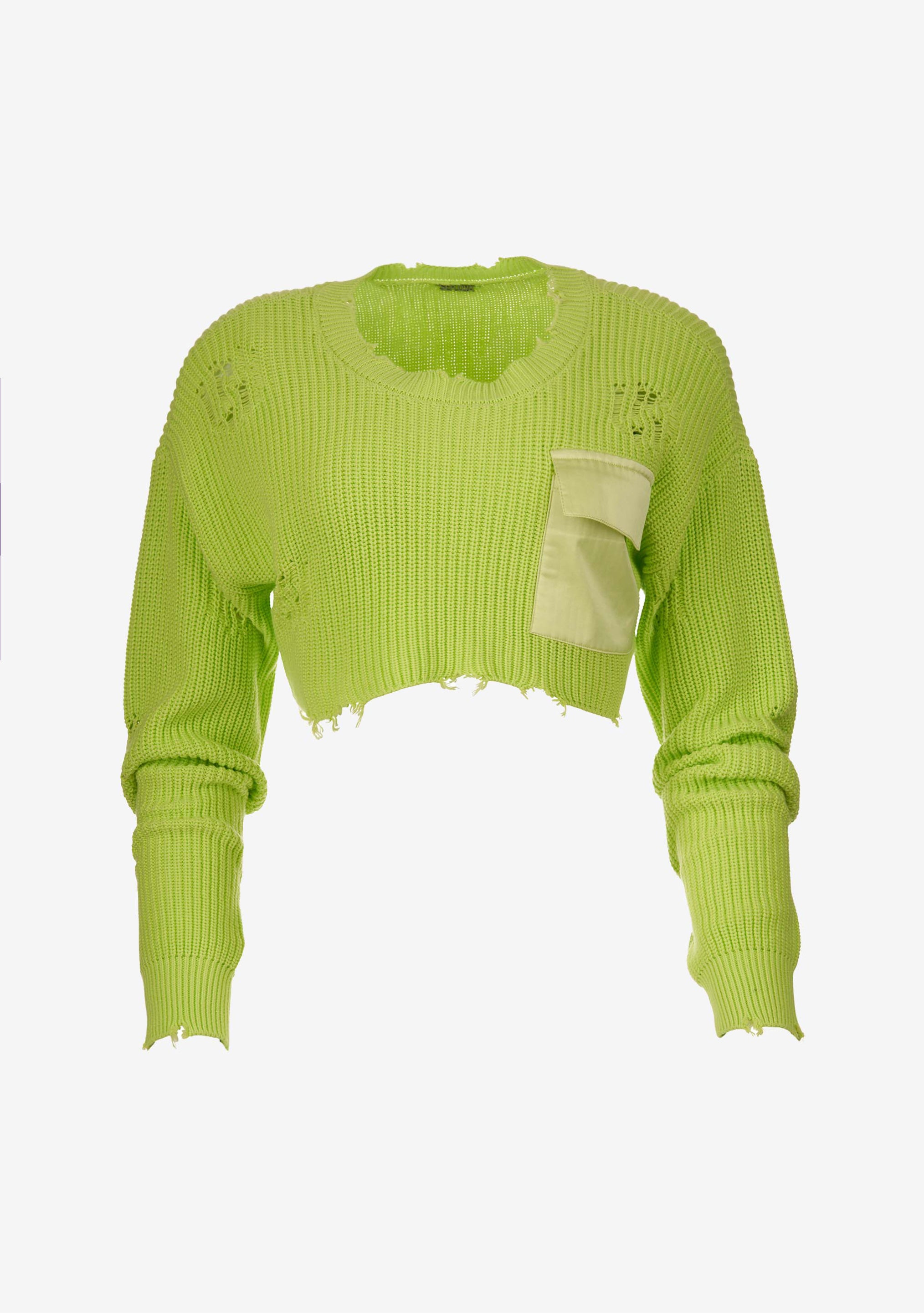 Cropped clearance neon sweater