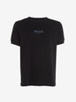 Black short sleeve T shirt with centered blue SER.O.YA logo thumbnail image 1 of 1
