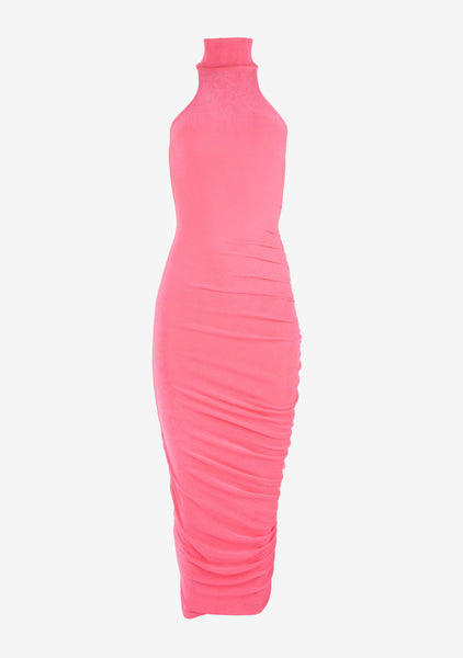pink neon bodycon dress Bodycon Dress in Neon Pink