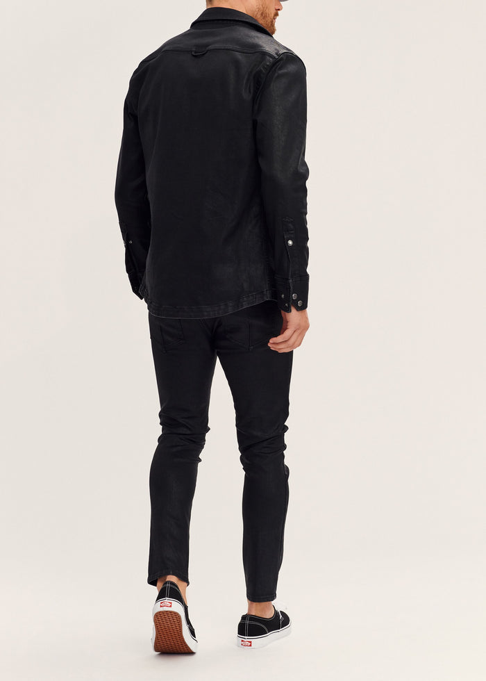 Nate Skinny Coated Denim Jean