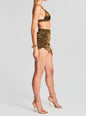 Sapo Silk Mini Skirt