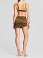 Sapo Silk Mini Skirt