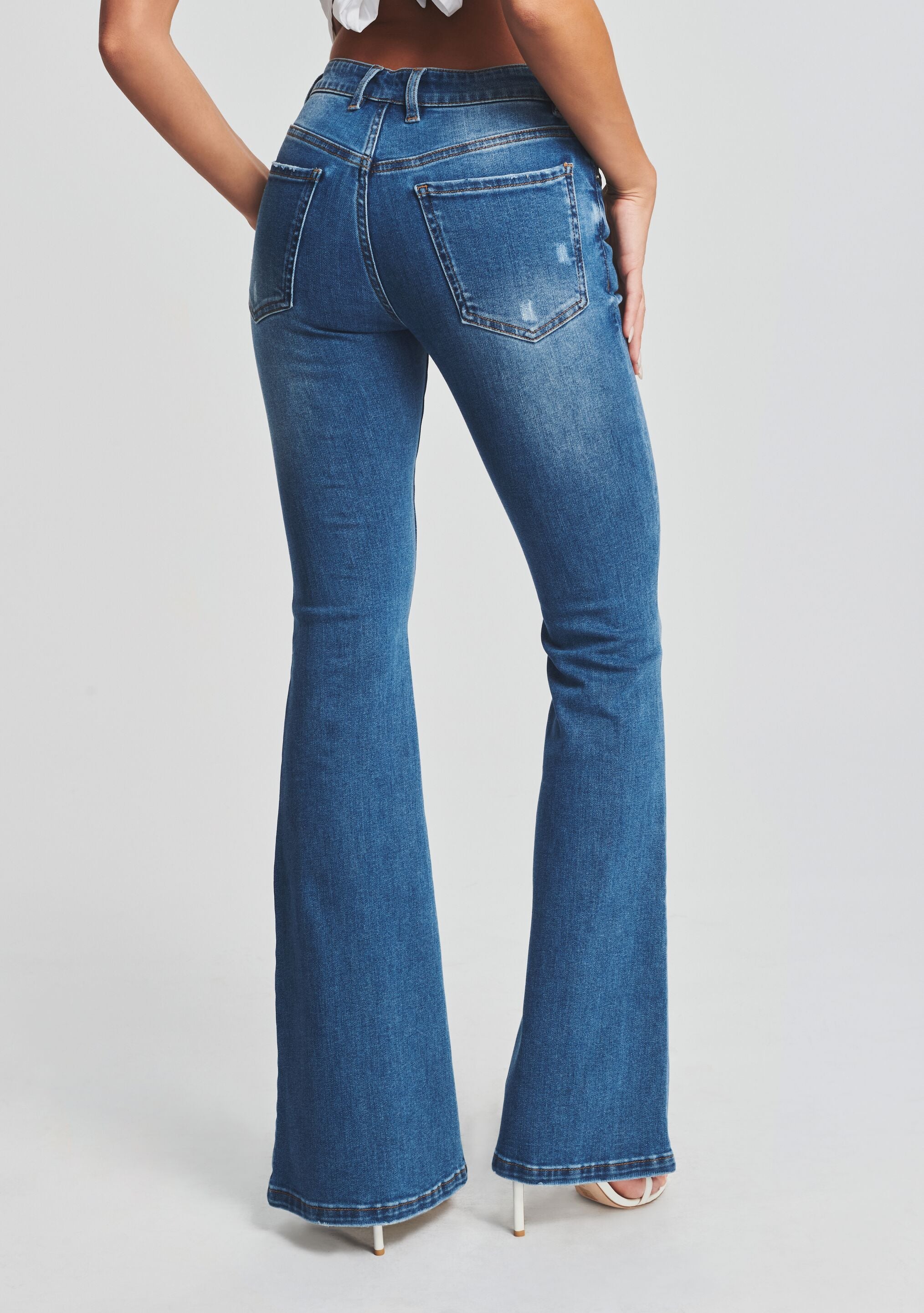 Demi Mid Rise Flare Jean – SEROYA NYC