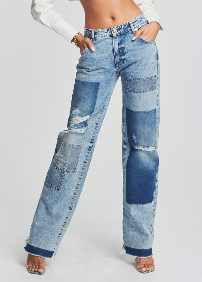 Heidi Straight Leg Patch Jean