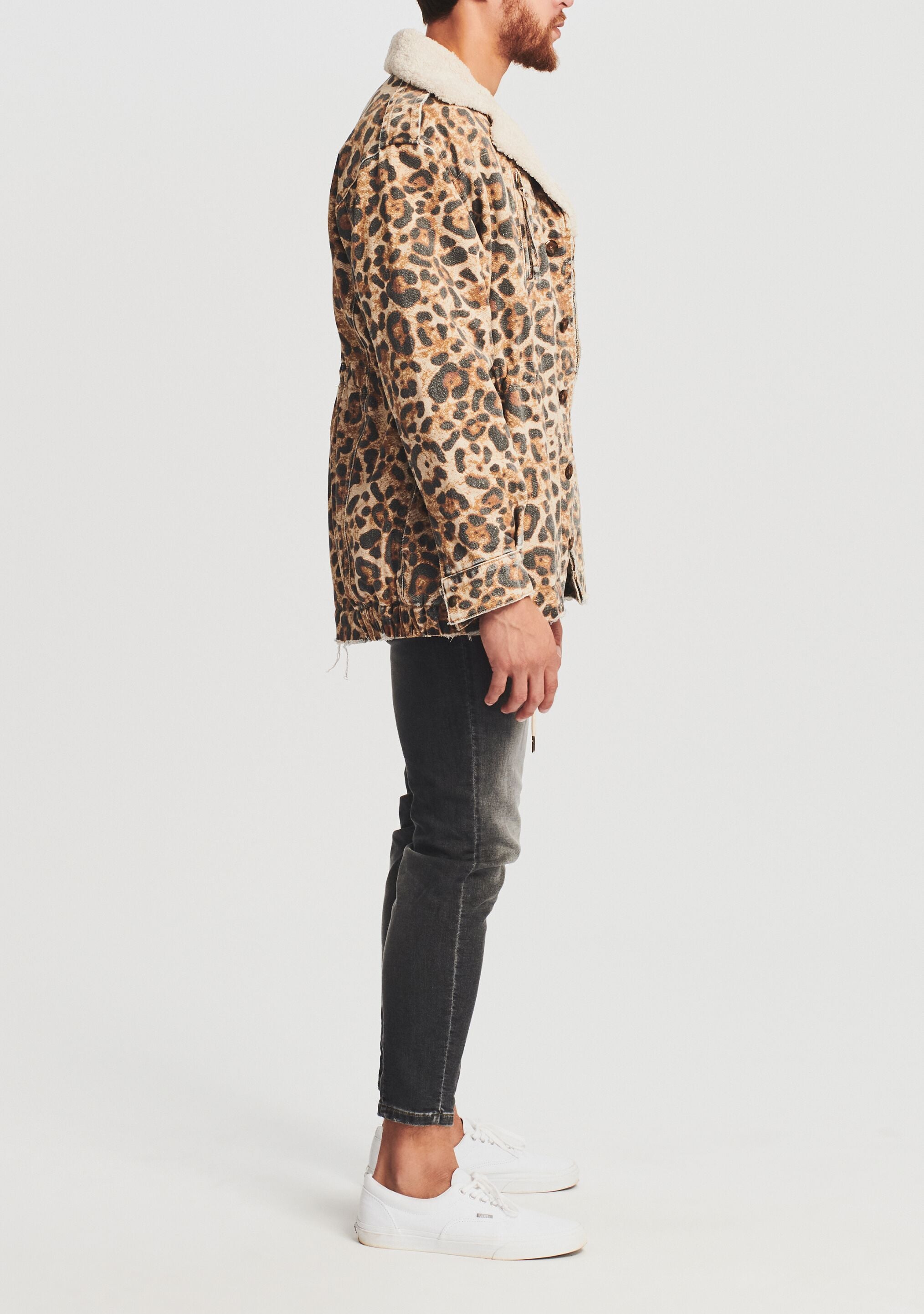 ジャケット・アウター Leather & UNIQLO DOWN & Leopard Jacket ジャケット・アウター Leather & UNIQLO DOWN & Leopard Jacket