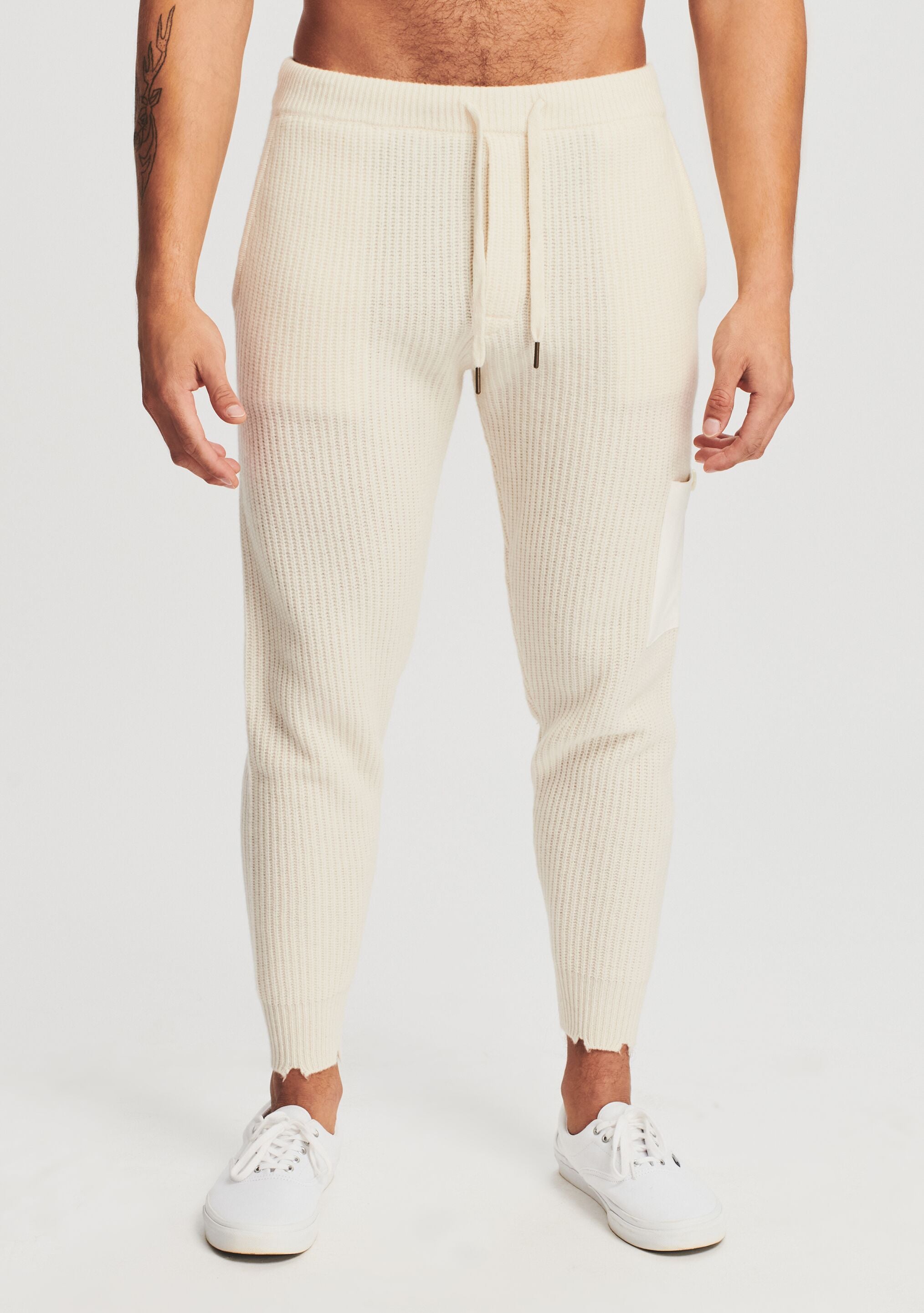 Wool joggers outlet