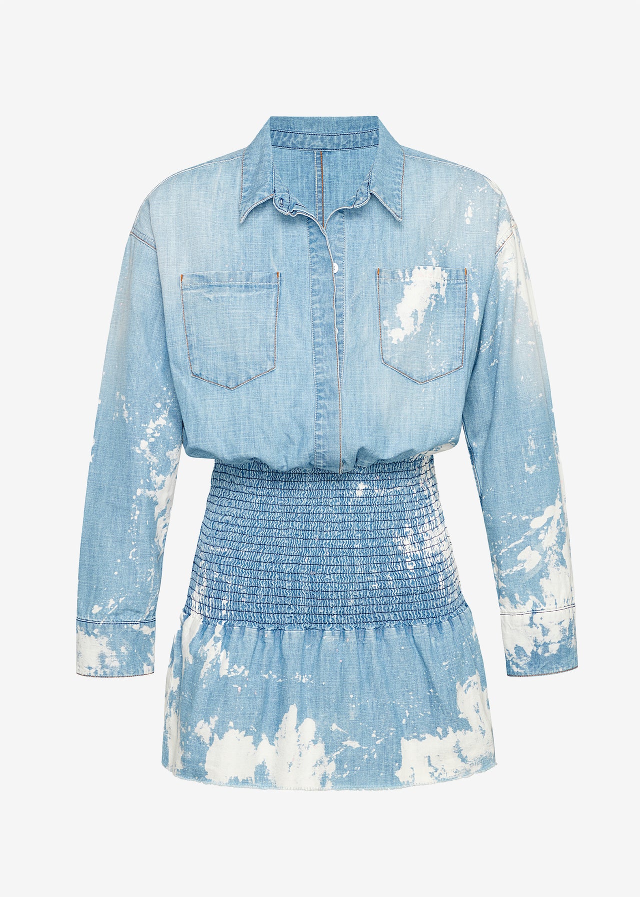 bleached denim shirt dress Womens Next Bleach Blue Belted Midi Denim Shirt Dress US 8