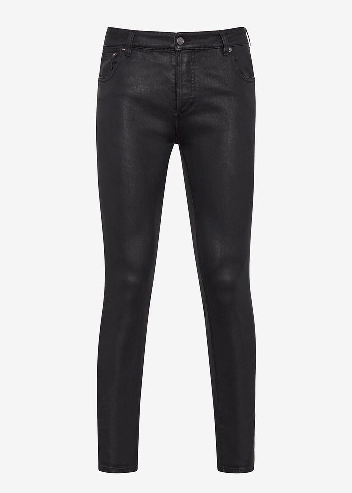 Nate Skinny Coated Denim Jean