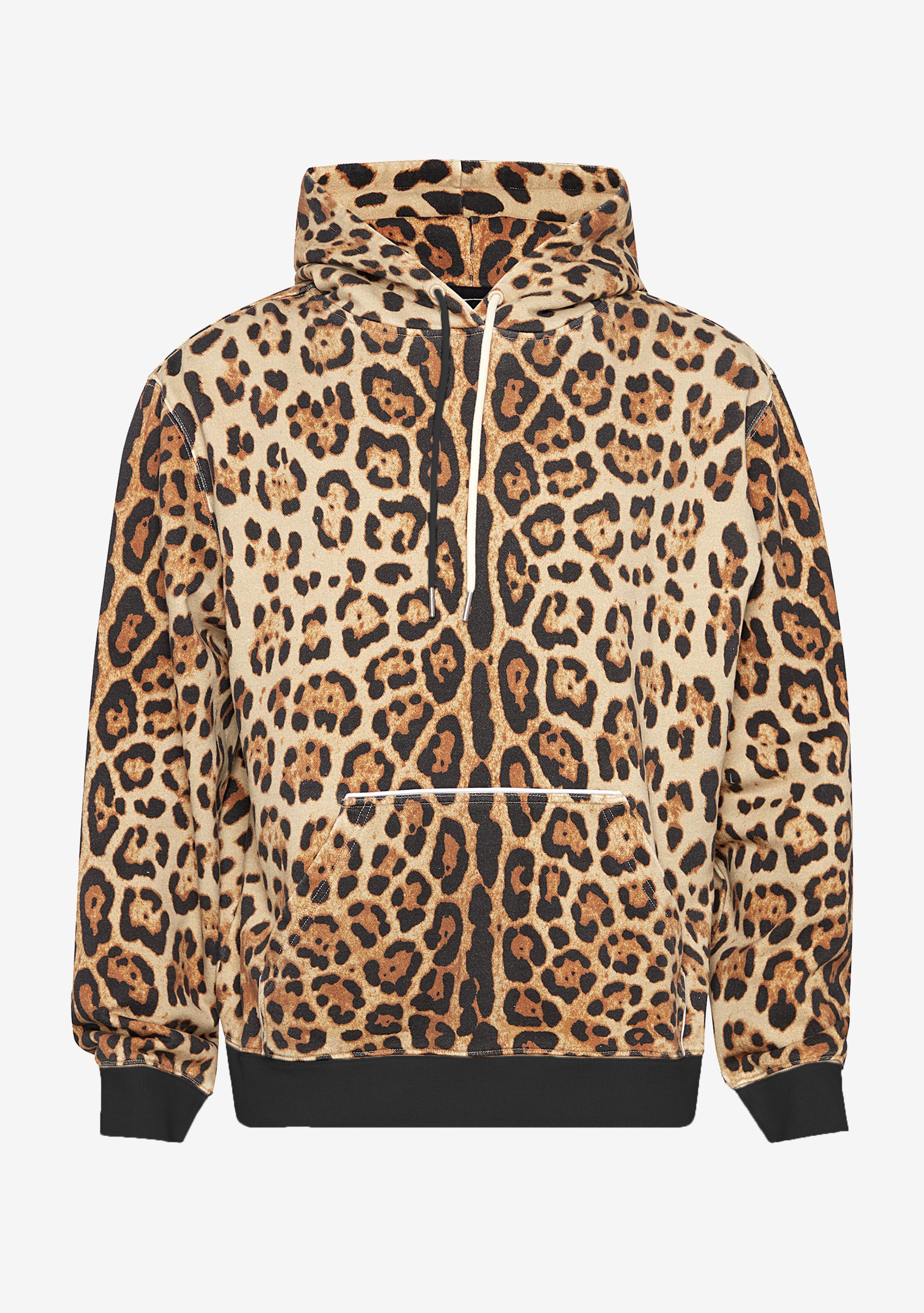 Cheetah print shop zip up hoodie