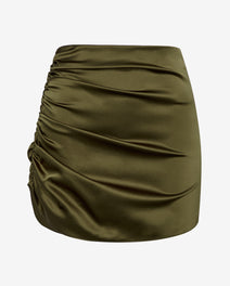 Sapo Silk Mini Skirt